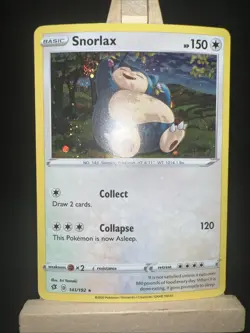 SNORLAX 141/192 SWSH Rebel Clash Cosmos Holo Rare Pokemon W/ Swirl ⋆˚꩜｡⋆ - Image 1