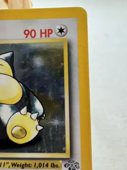 Pokemon Snorlax Jungle Holo Rare 90 HP Basic 11/64 1999 English - Image 3
