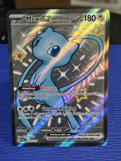 Pokemon Mew EX Full Art Shiny Ultra Rare Holo 216/091 SV: Paldean Fates NM/M - Image 1