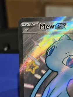 Pokemon Mew EX Full Art Shiny Ultra Rare Holo 216/091 SV: Paldean Fates NM/M - Image 2