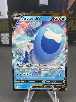 Pokemon TCG Arctovish V 048/203 Swsh07: Evolving Skies Sword & Shield Holo - Image 1