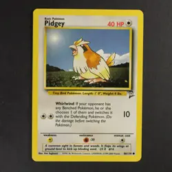 Pidgey 86/130 Base set 2 Pokemon TCG VG Condition Non Holo - Image 1