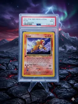 2001 POKEMON NEO REVELATION 1ST EDITION #17 ENTEI PSA 9!!! 🔥 - Image 1