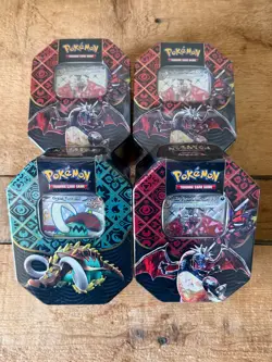 Pokemon TCG Scarlet & Violet Paldean Fates Collector Tin Set (Lot of 4) 🚚💨 - Image 1