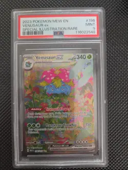 PSA 9 Venusaur ex #198 Special Illustration Rare 2023 Pokemon 151 Mew EN SIR - Image 1