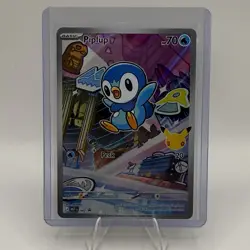 Pokemon First Partner Illustration Piplup MEP 042 Promo - Image 1