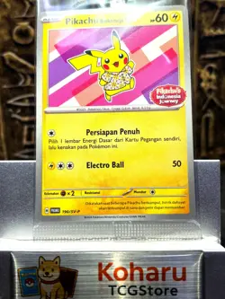 Pokemon Pikachu Berkemeja Batik 190/SV-P Indonesia Journey Sealed Promo - Image 1