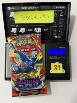 (HEAVY)🔥 22.48g Pokemon TCG Phantasmal Flames Booster Pack Factory Sealed✅ - Image 1