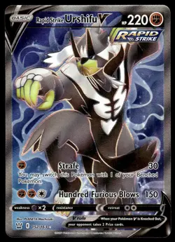 Pokemon TCG Battle Styles #152/163 Rapid Strike Urshifu V (Full Art) Holo LP - Image 1