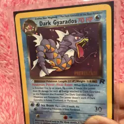 Pokemon TCG Dark Gyarados Prerelease Holo Rare Card 8/82 Vintage - Image 2