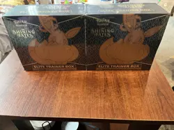 Pokemon TCG Shining Fates ETB Lot Of 2. 1 ETB Has A Tear In The Plastic See Pics - Image 1
