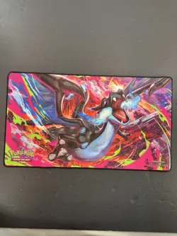 Pokemon Phantasmal Flames Charizard MEGA X UPC Play Mat - Rubber Playmat NEW - Image 1