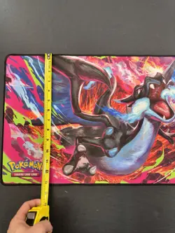 Pokemon Phantasmal Flames Charizard MEGA X UPC Play Mat - Rubber Playmat NEW - Image 3