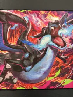 Pokemon Phantasmal Flames Charizard MEGA X UPC Play Mat - Rubber Playmat NEW - Image 4