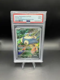 2023 POKEMON 151 POKEMON CENTER ELITE TRAINER BOX PROMO SVP #051 SNORLAX PSA 9 - Image 1