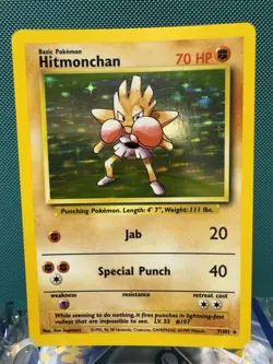 Hitmonchan - Holo - 7/102 Base Set - Pokemon TCG - NM+ 2391 - Image 1