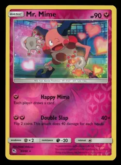 Mr. Mime Sun & Moon Hidden Fates 43/68 Pokemon TCG Reverse Holo Rare Near Mint - Image 1