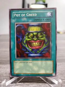 Pot of Greed Unlimited The Legend of Blue Eyes White Dragon LOB-119 LP - Image 1