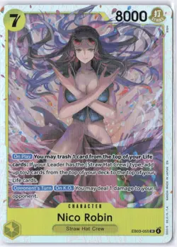 One Piece Nico Robin SR EB03-055 Heroines English NM+ - Image 1
