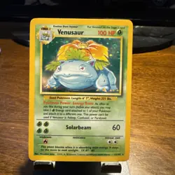 1999 Venusaur Holo Rare Pokemon Card TCG Base Set 15/102 - Image 1