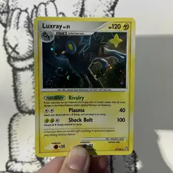 Pokemon Card - Luxray Holo Rare Legends Awakened 8/146 RARE SWIRL HOLO 2008 - LP - Image 1