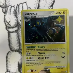 Pokemon Card - Luxray Holo Rare Legends Awakened 8/146 RARE SWIRL HOLO 2008 - LP - Image 2