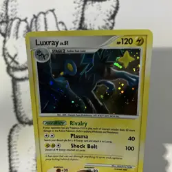 Pokemon Card - Luxray Holo Rare Legends Awakened 8/146 RARE SWIRL HOLO 2008 - LP - Image 3