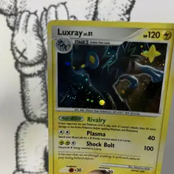 Pokemon Card - Luxray Holo Rare Legends Awakened 8/146 RARE SWIRL HOLO 2008 - LP - Image 4