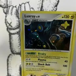 Pokemon Card - Luxray Holo Rare Legends Awakened 8/146 RARE SWIRL HOLO 2008 - LP - Image 5