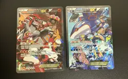 Team Magma's Groudon EX & Team Aqua's Kyogre EX - SET OF 2 CARDS Korean Used - Image 2