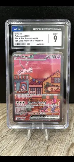 {CGC Mint 9} Mew EX (Black Star Promo) 053 Pokemon Scarlet & Violet 151 - Image 1