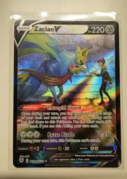 Zacian V - TG21/TG30 - Astral Radiance - Pokemon TCG Card Pack Fresh Mint TG - Image 1
