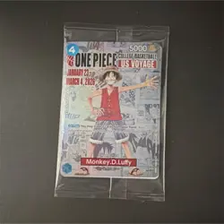 🏀 One Piece College Basketball Card Monkey.D.Luffy P-055 *NEW & SEALED* - Image 1