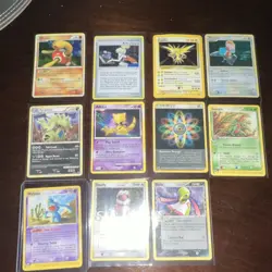 Pokemon TCG Mixed Lot 11 Cards Wynaut Tyranitar Abra Shuckle Zapdos Nintendo - Image 2