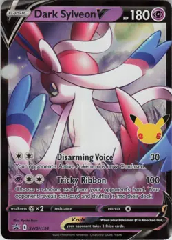 Dark Sylveon V Promo SWSH: Sword & Shield Promo Cards SWSH134 NM Holofoil - Image 1