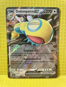 Pokemon TCG Dudunsparce EX Holo Double Rare Card Journey Together 121/159 - Image 1