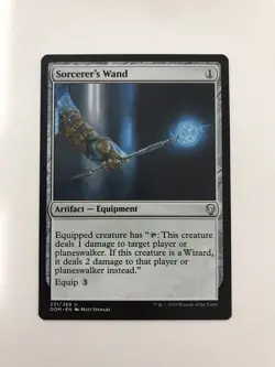 Sorcerer's Wand MTG Magic the Gathering Card NM Near Mint DOM - Image 1