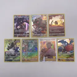 Lot Of 7 Pokemon Full Art Cards Arcanine Bronzong Jynx Passimian Malamar - Image 1
