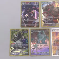 Lot Of 7 Pokemon Full Art Cards Arcanine Bronzong Jynx Passimian Malamar - Image 2