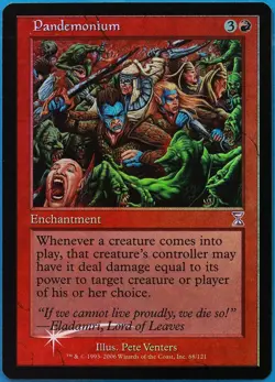 Pandemonium FOIL Time Spiral Timeshifted NM Red Special CARD (492314) ABUGames - Image 1
