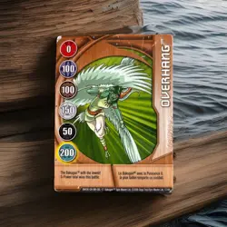 Bakugan New Vestroia Overhang 🥉 Copper Gate Card Ser# 17/48i Ventus Harpus - Image 1