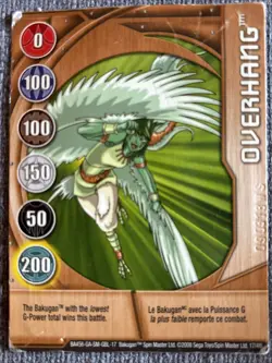 Bakugan New Vestroia Overhang 🥉 Copper Gate Card Ser# 17/48i Ventus Harpus - Image 5