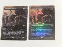 MTG Magic The Gathering 2X Orcish Bowmasters Borderless 1 FOIL Lord of the Rings - Image 1