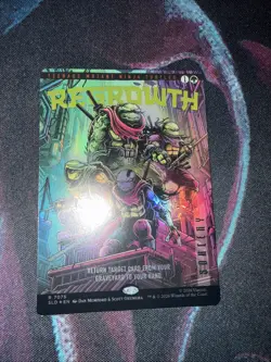 MTG Regrowth NM Foil TMNT Secret Lair Last Ronin **in Hand** Magic The Gathering - Image 1