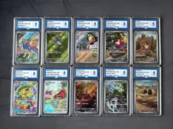 Pokemon TCG Graded Bundle Lot Of Slabs AR And CHR Bundle Grade 8 NM/Mint AEY - Image 1