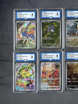 Pokemon TCG Graded Bundle Lot Of Slabs AR And CHR Bundle Grade 8 NM/Mint AEY - Image 2