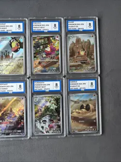 Pokemon TCG Graded Bundle Lot Of Slabs AR And CHR Bundle Grade 8 NM/Mint AEY - Image 4