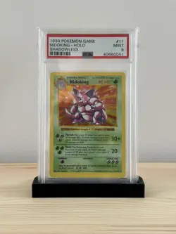 PSA 9 Pokemon TCG Rare SHADOWLESS Nidoking Holo 11/102 Base Set 1999 WOTC Mint - Image 1