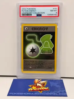 Pokemon 2002 PSA 8 Legendary Collection Potion Energy 101/110 - Image 1
