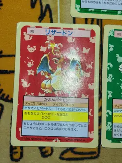 Pokemon Topsun Green Back Starter Set Chariard Blastoise Venusaur Vintage Jpn - Image 4